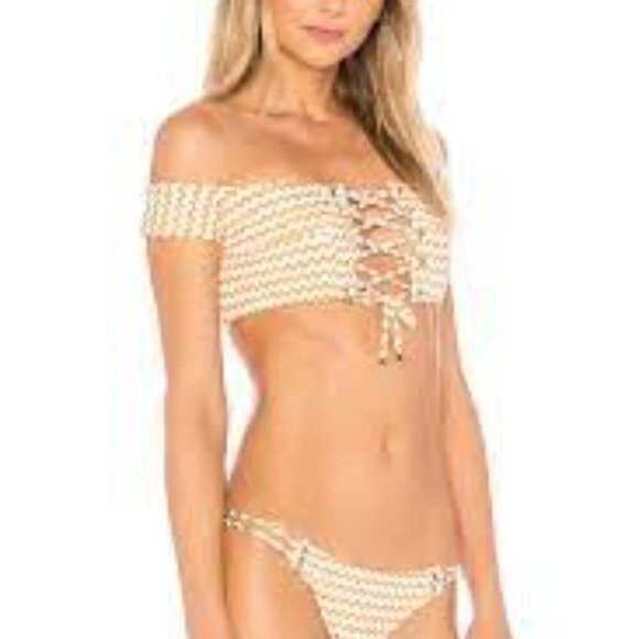 Blue Life Roped Up Skimpy Gold bikini set 2 pc - Picture 8 of 16